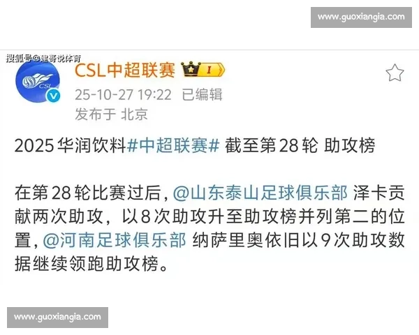 泽卡 8 次主场助攻破纪录,泰山逆转海港立奇功 泽卡 8 次主场助攻破纪录,泰山逆转海港立奇功
